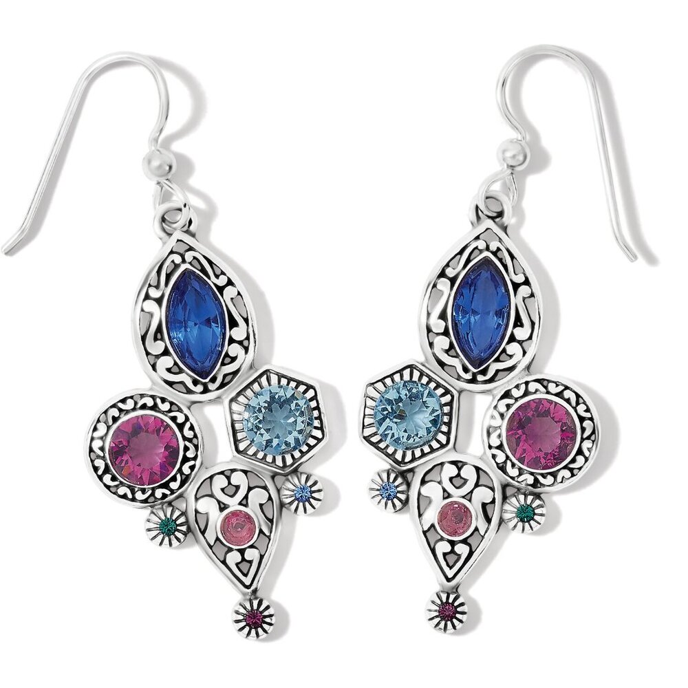 Brighton Elora Gems Cubist French Wire Earrings NWT $84